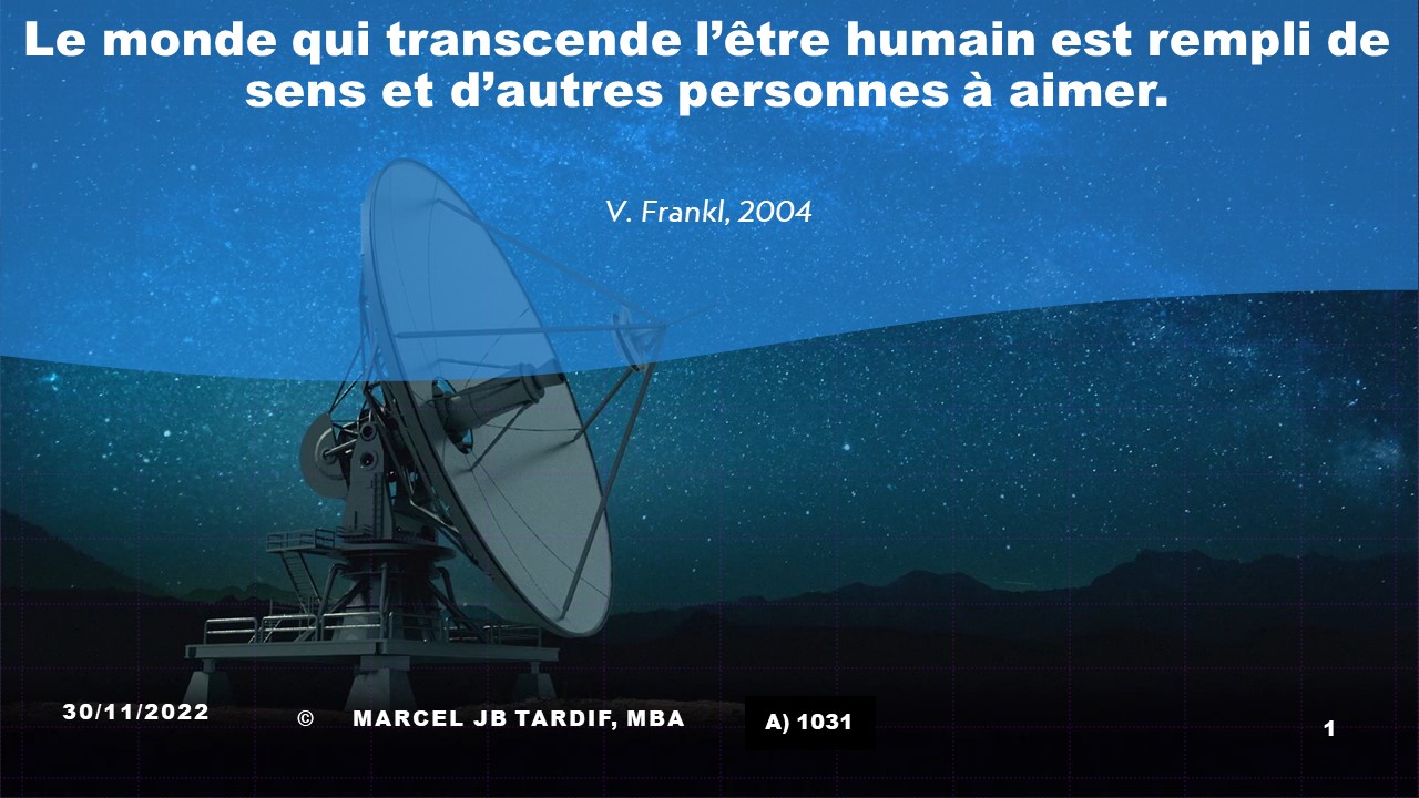 You are currently viewing Le monde qui transcende l’être humain est rempli de sens et d’autres personnes à aimer